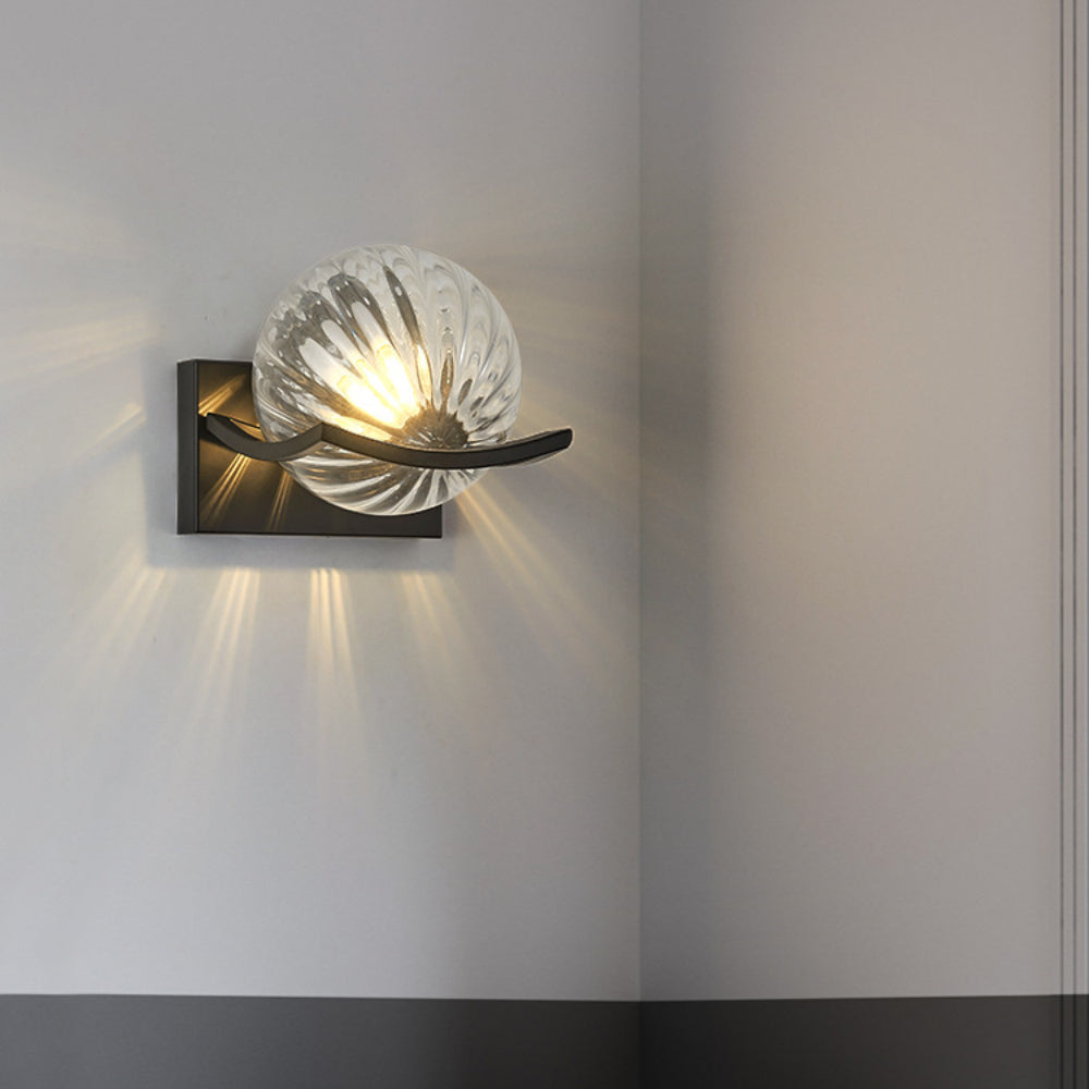 NovaLuxe Glas LED-Wandlampe für moderne Wohnzimmer | Lersk