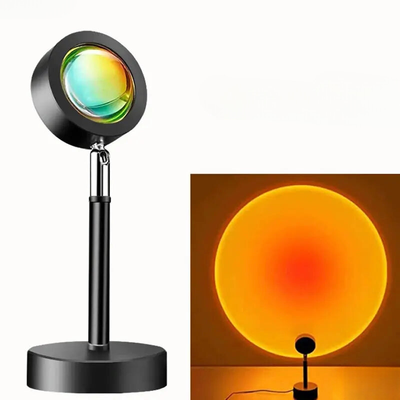 GoldenGleam LED-Projektionslampe für stimmungsvolles Sonnenuntergangslicht zu Hause | Lersk
