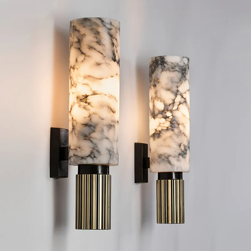 Vellaro Marble Wall Lamp | Luxurious Stone Fixture Elite | Lersk
