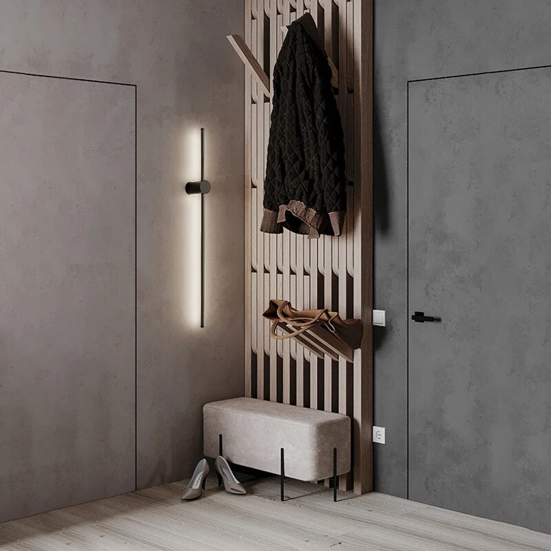 LumiNord Minimalistisk Væglampe med Blødt Ambient LED | Lersk