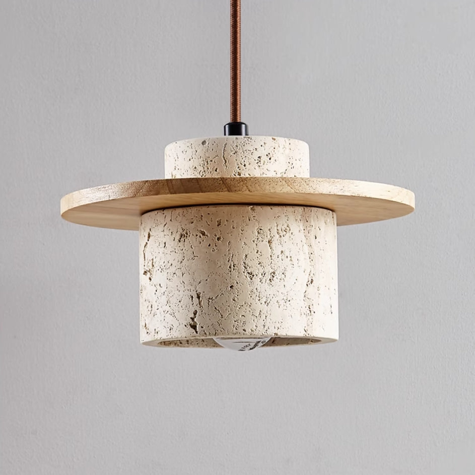 Aurelia Travertin Pendel Lampe med Retro Mat Finish | Lersk