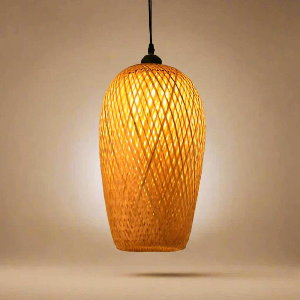 Avela handgefertigter Rattan-Kronleuchter | Lersk