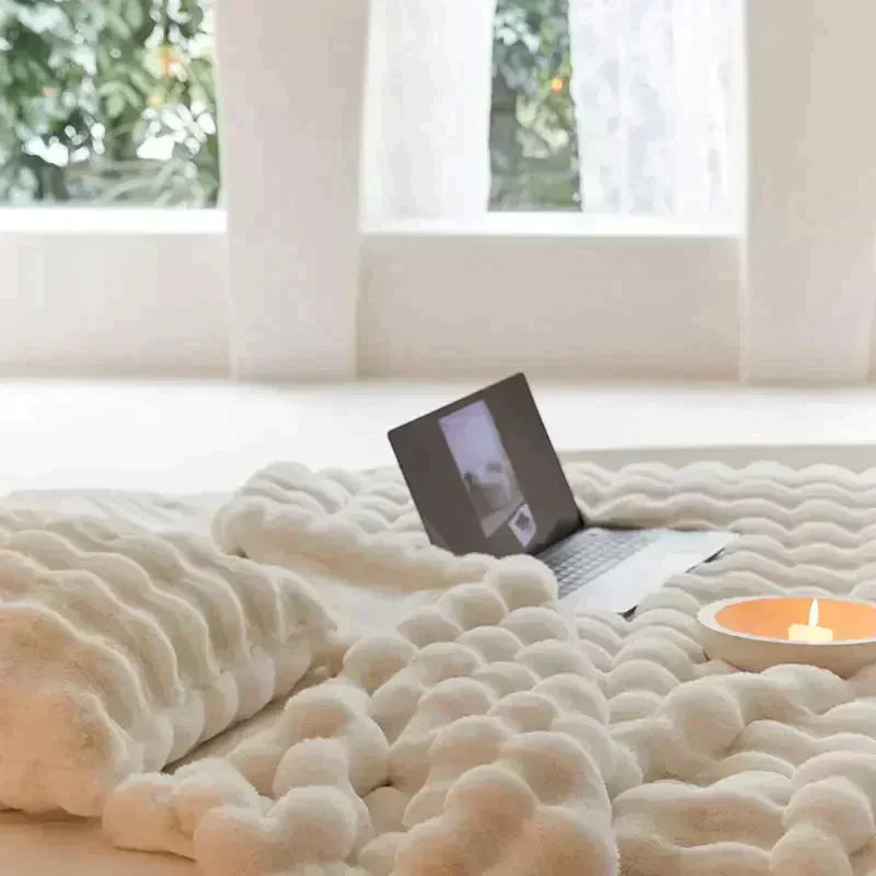 LumenWeave Wool Blanket Plush Warmth for Cozy Nights | Lersk
