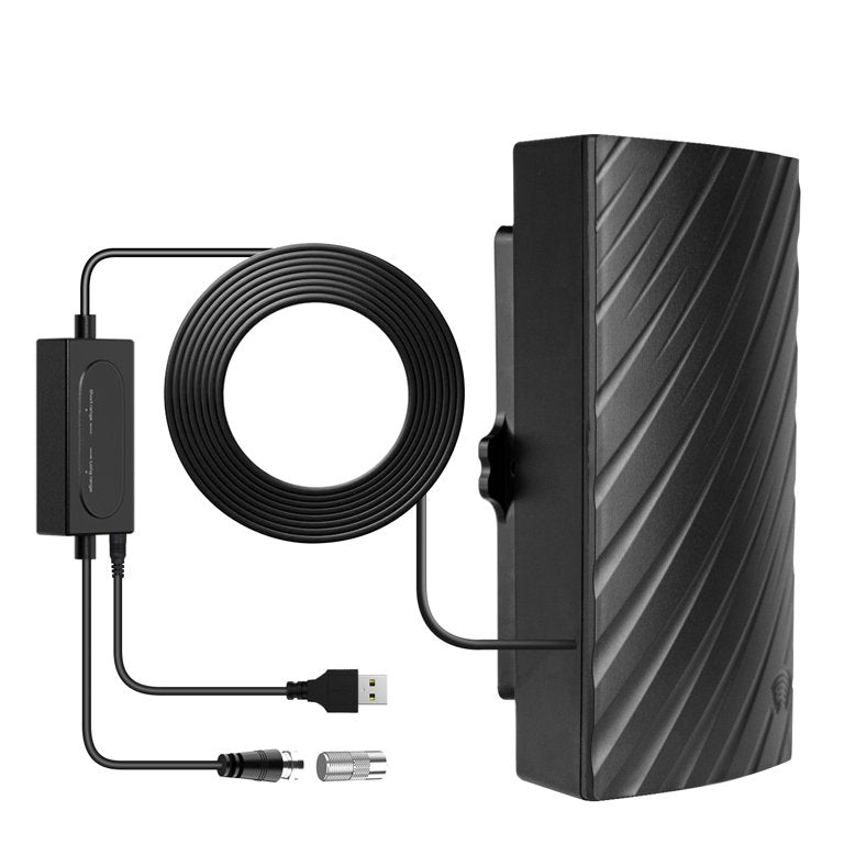 Antenne HDTV intérieure AeroView Pro 4K offrant des chaînes locales jusqu'à 600 miles | Lersk