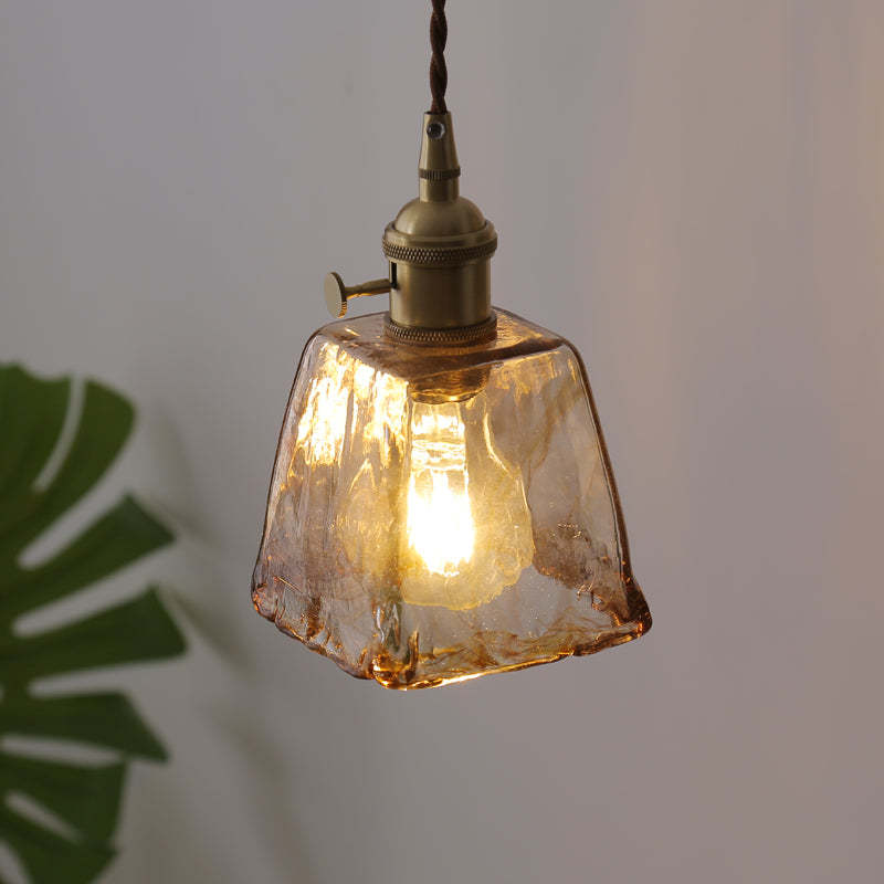 Aurelia Retro LED Pendant Light in Gold Metal Fixture | Lersk