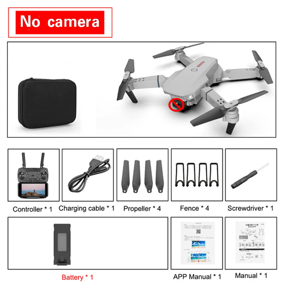 SkyNova foldbar quadcopter drone - Wi-Fi FPV, 4K HD-kamera, højdehold | Lersk