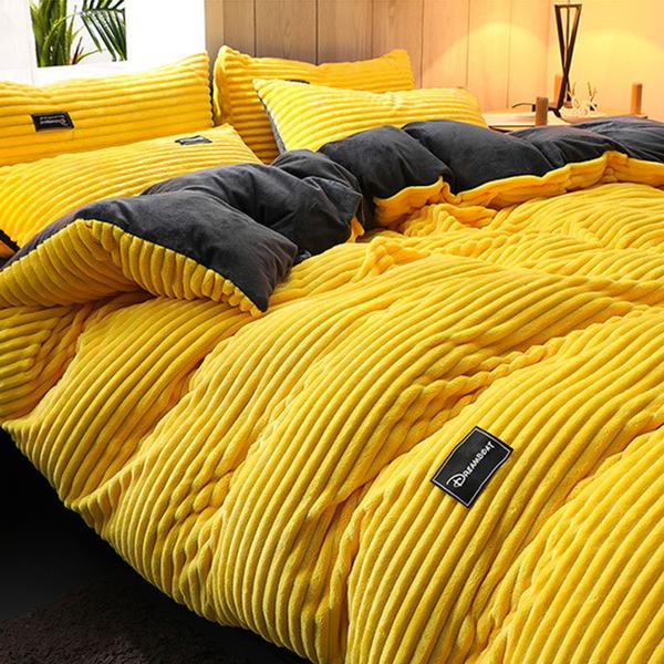 Set di biancheria da letto in velluto di ciniglia spesso per comfort e calore accoglienti in ogni stagione | Lersk