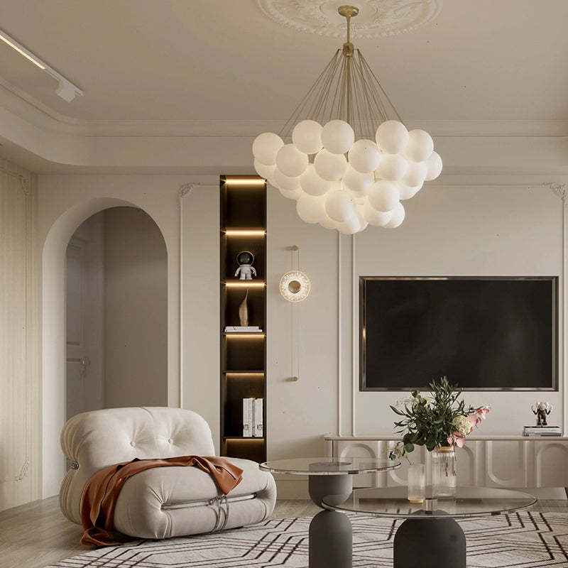 LumeSphere LED-Hängeleuchte in Schwarz und Gold | Lersk