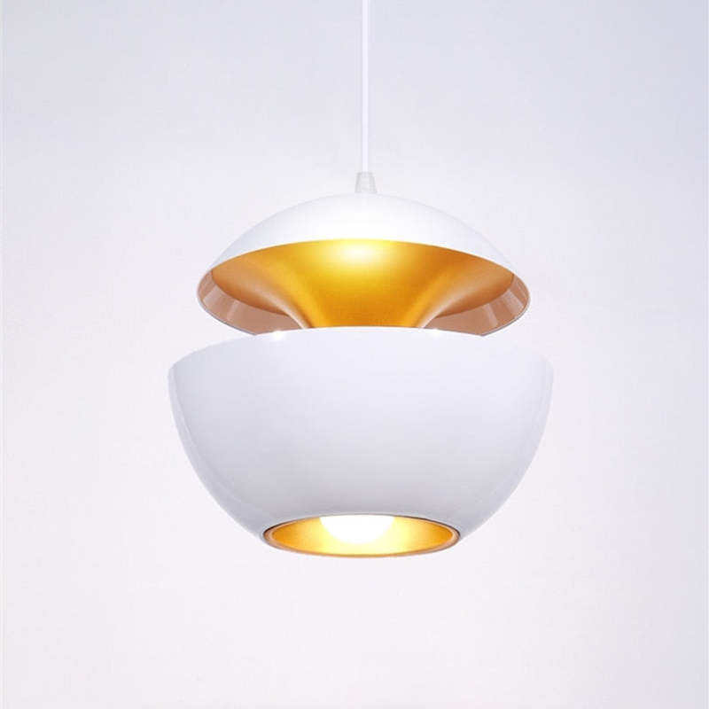 Lampada a sospensione LED Nazifa Modene Design senza tempo in bianco e nero per soggiorni | Lersk
