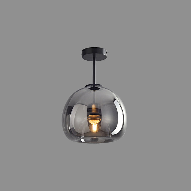 AuroraCircle Modern Black and Gold Round Ceiling Lamp | Lersk