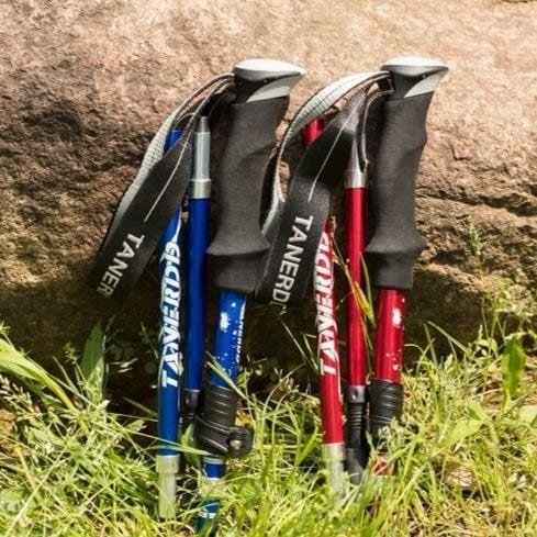 Bastoni da Trekking Regolabili Pieghevoli Telescopici per Escursionisti | Lersk