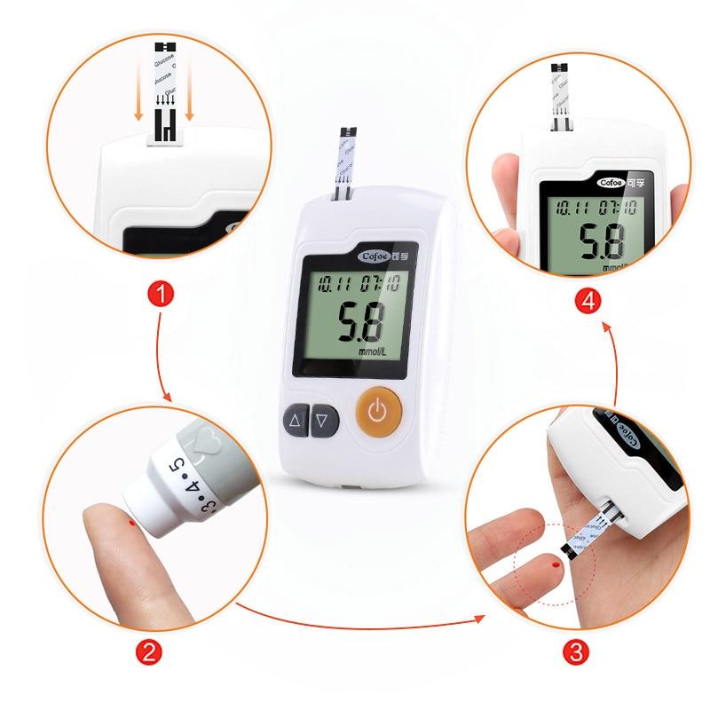 AccuCare glukometr s 100 testovacími proužky pro domácí použití | Lersk
