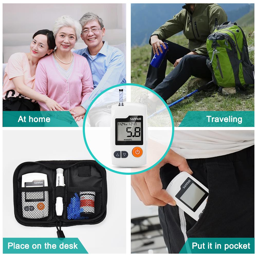 AccuCare glukometr s 100 testovacími proužky pro domácí použití | Lersk