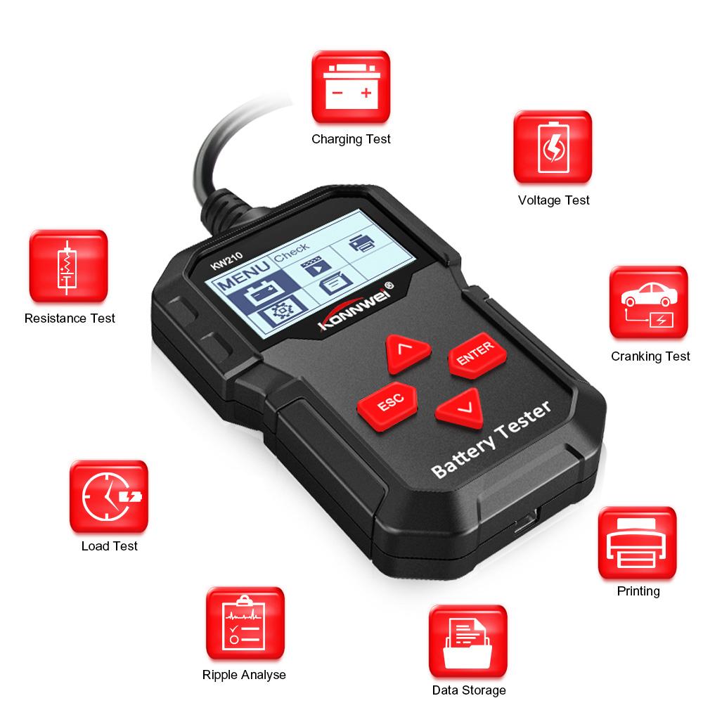 Tester diagnostico avanzato per batteria auto e alternatore VoltPro | Lersk