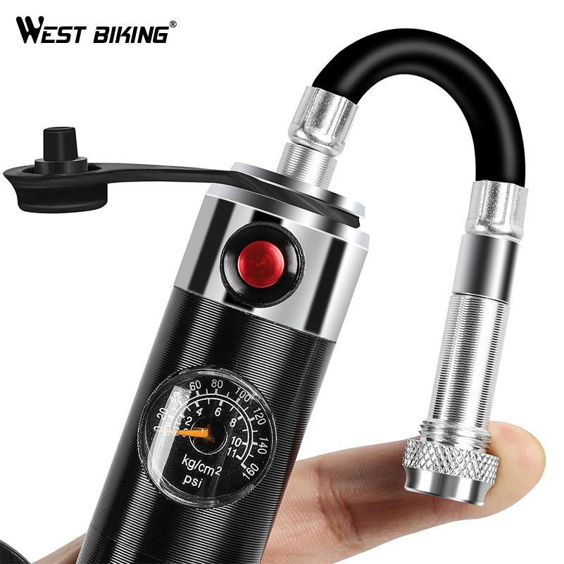 VeloMate Mini Hand Bike Pump, Aluminum, Hidden Hose, Mount | Lersk