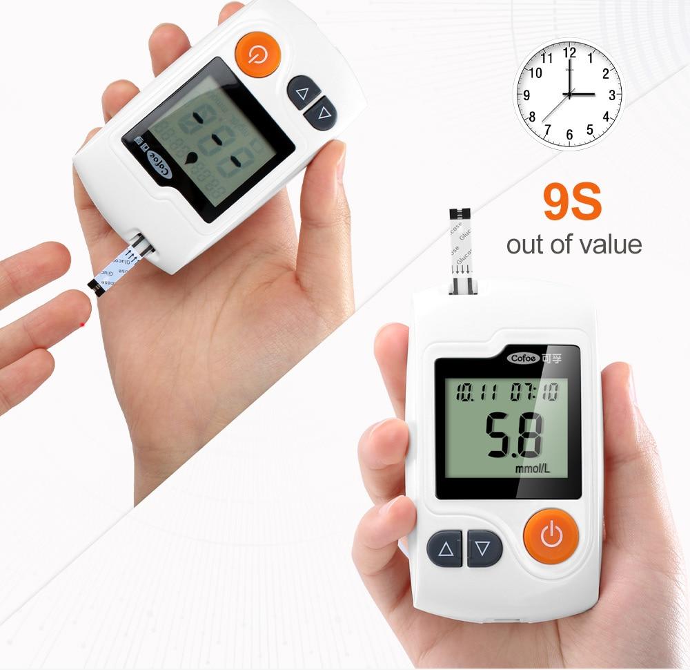 AccuCare glukometr s 100 testovacími proužky pro domácí použití | Lersk