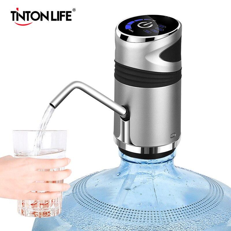 Rechargeable One-Touch Water Bottle Pump With Child Lock | Lersk