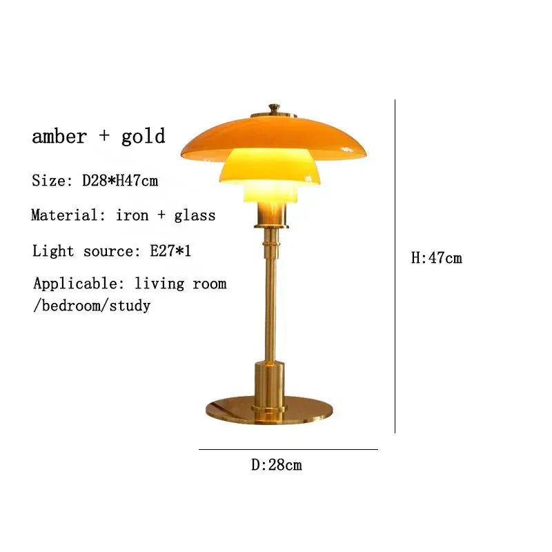 Lampă de birou Asterin Art Deco cu model geometric îndrăzneț | Lersk
