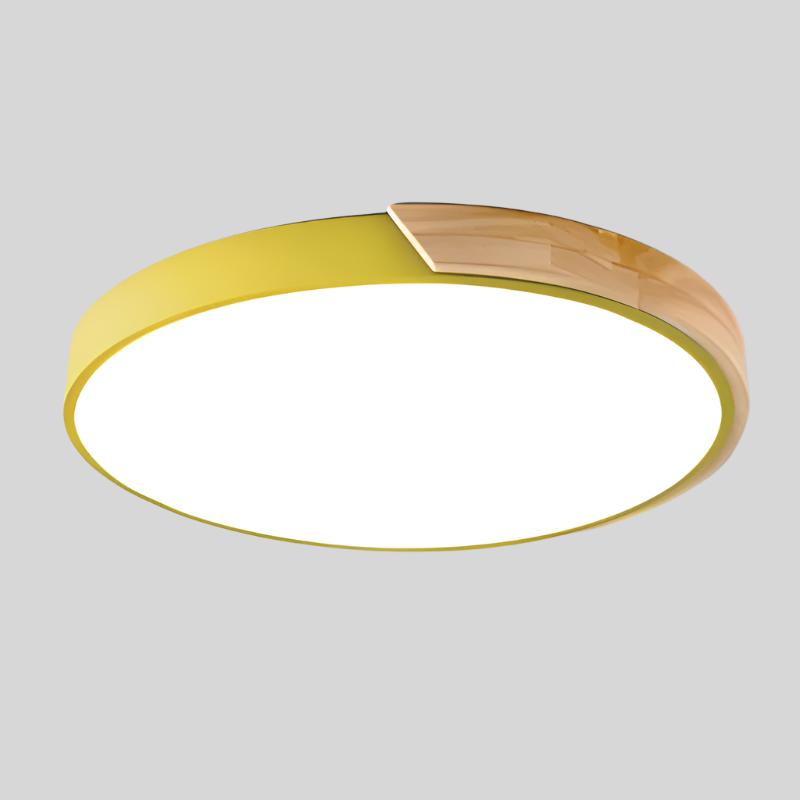 ضوء سقفي دائري LED على الطراز الإسكندنافي بإضاءة ناعمة وتصميم بسيط لغرف النوم ومناطق العمل | Lersk