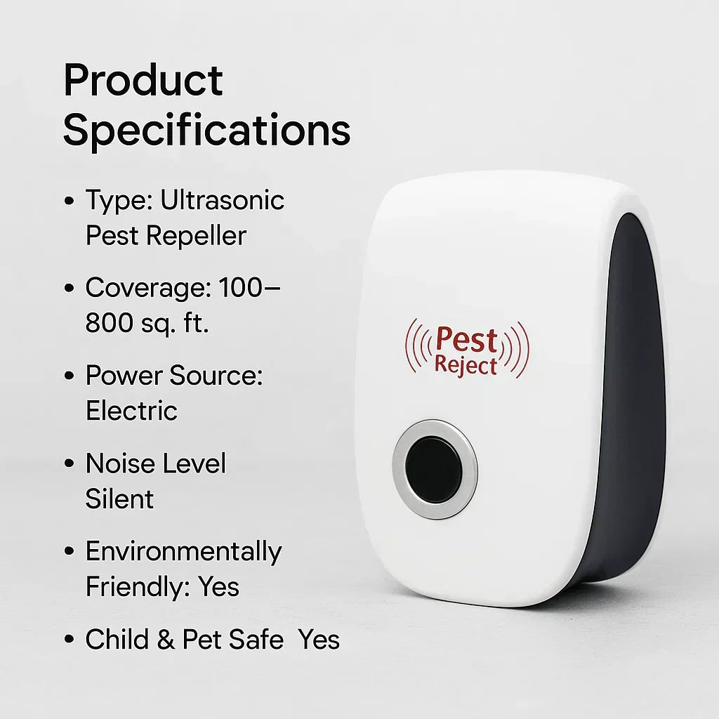 VerduraGuard Outdoor Ultrasonic Pest Repeller for Gardens and Yards
