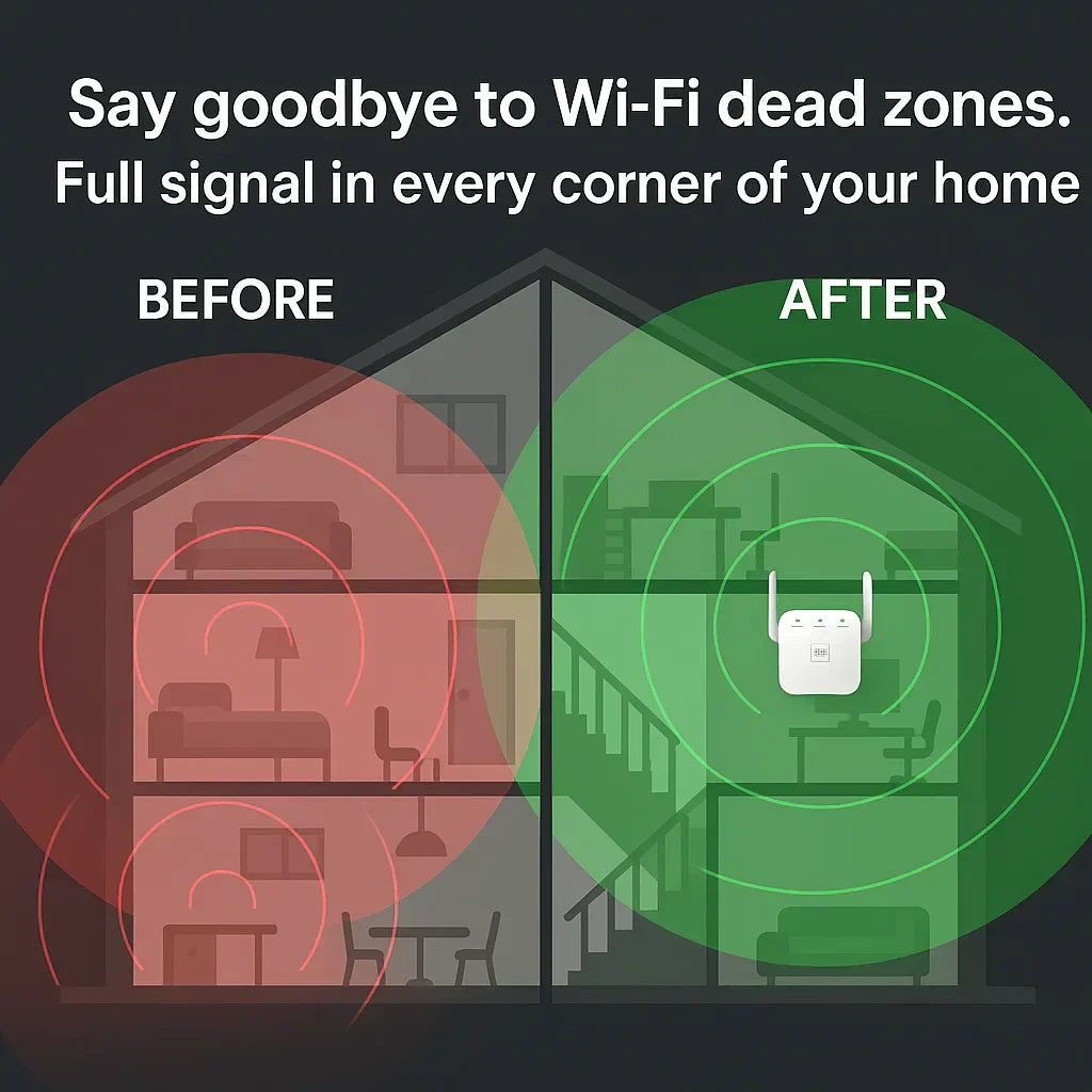 Extensor WiFi AeroLink Dual-Band 5G para Casa e Jardim | Lersk