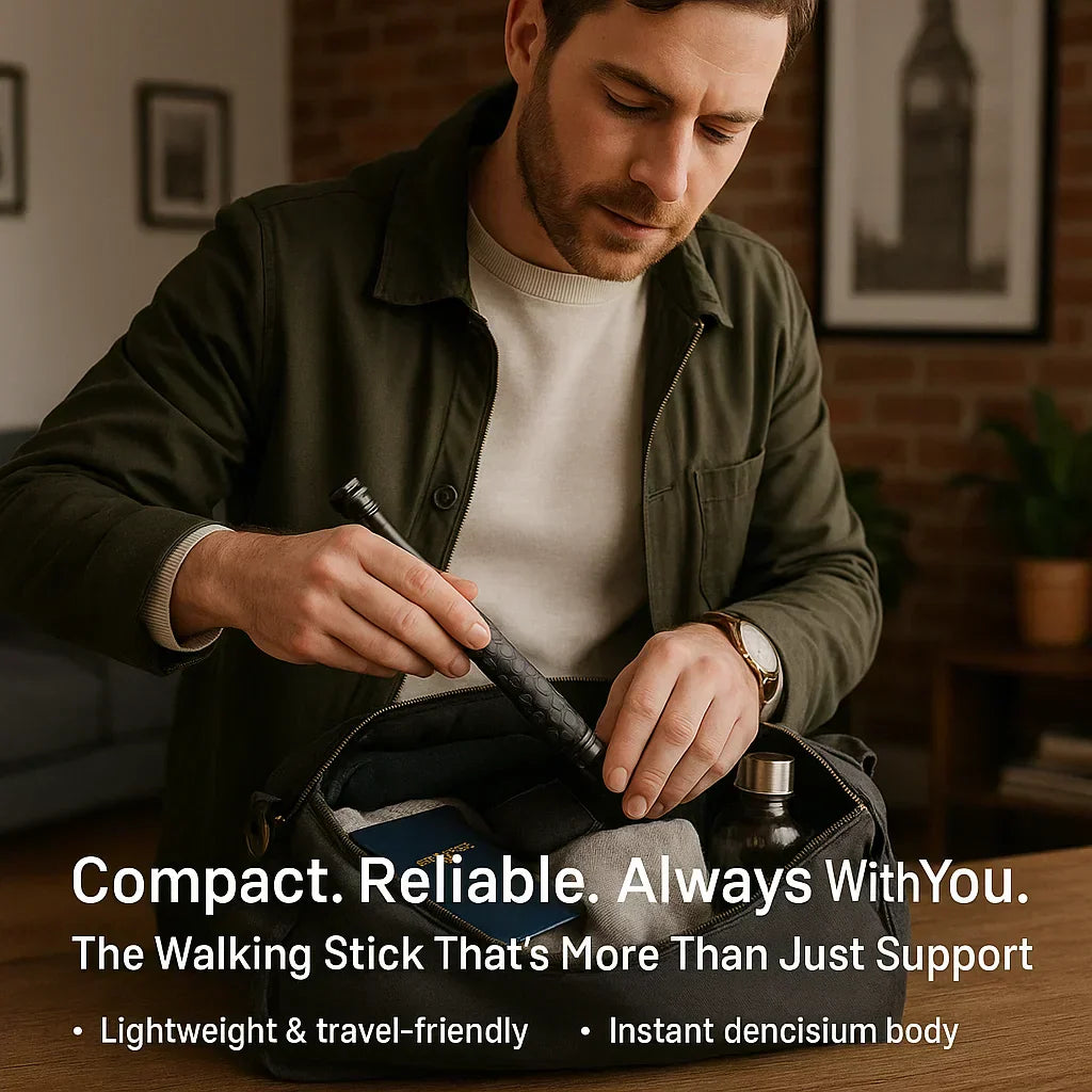 Automatic Self-Defense Walking Stick With Anti-Slip Grip | Lersk