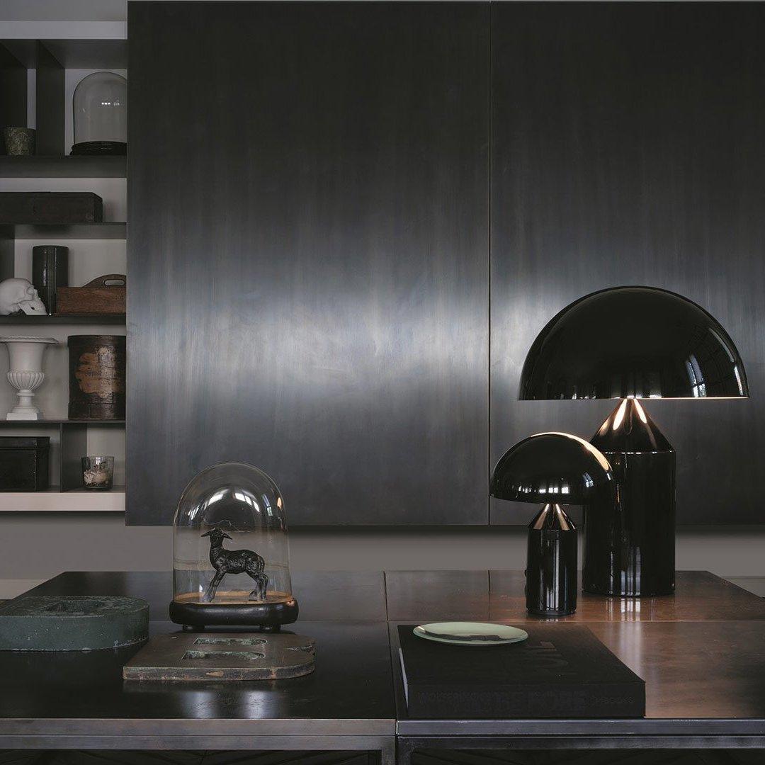 Atollo | Lunaro Sculptural Metal Table Lamp In Italian Style | Lersk