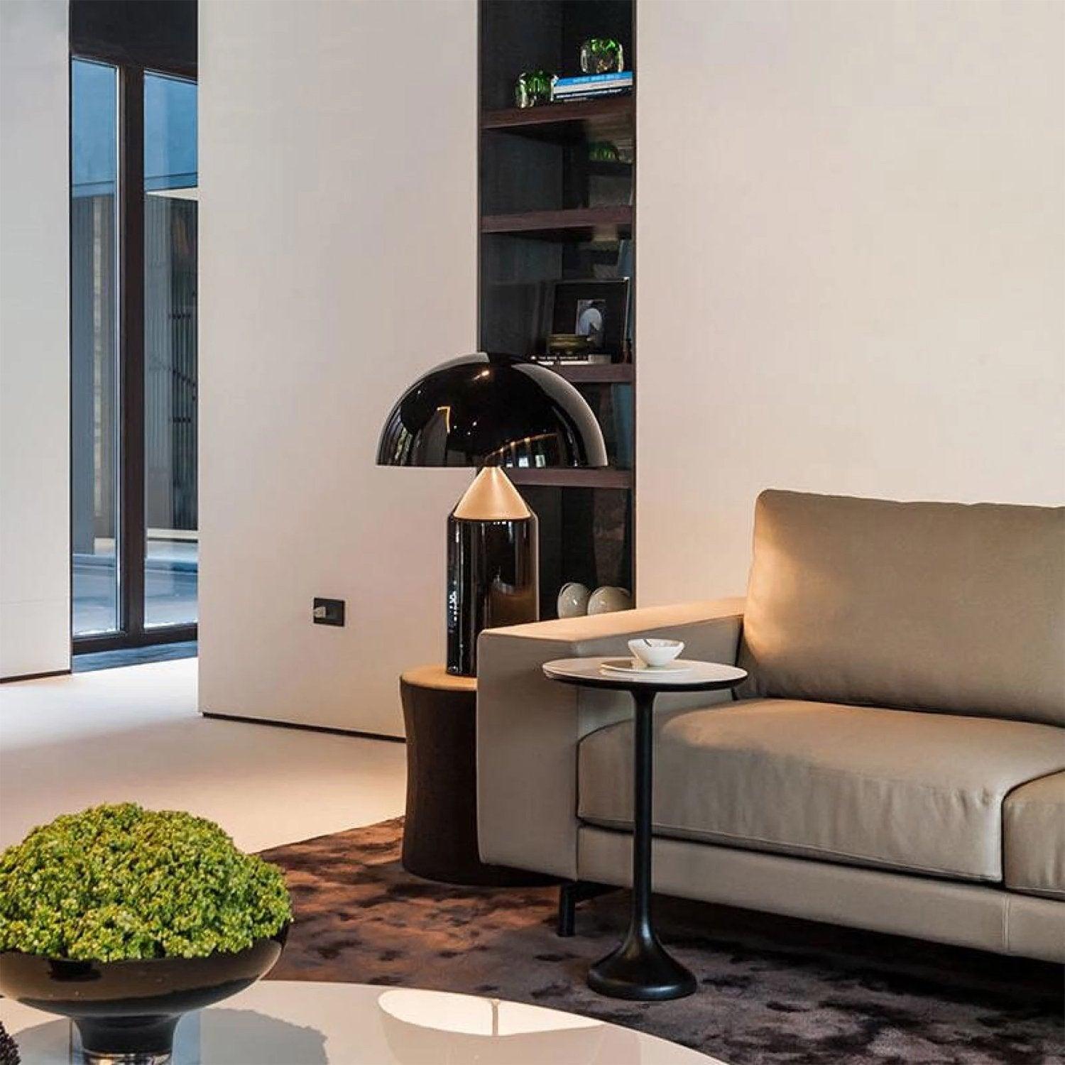 Atollo | Lunaro Sculptural Metal Table Lamp In Italian Style | Lersk
