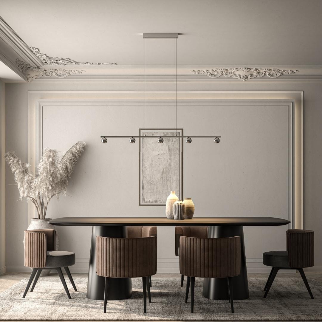 NovaSteel LED pendel, højdejusterbar, varm glød | Lersk