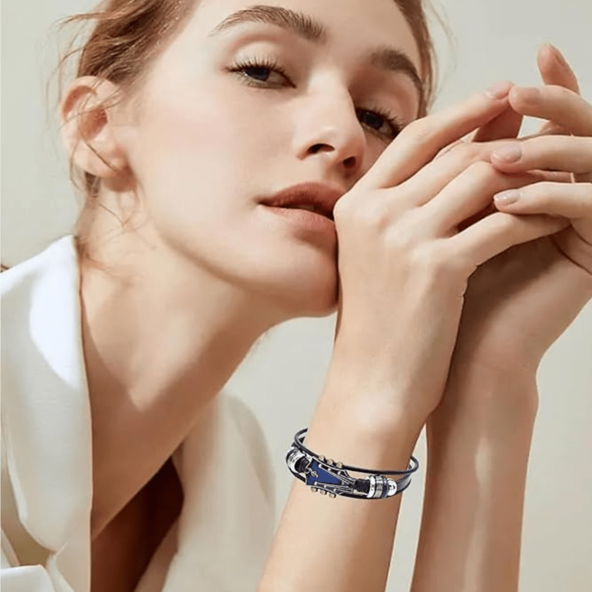 AXECHORD Guitar Leather Bracelet With Vintage-Inspired Design For Everyday Style | Lersk