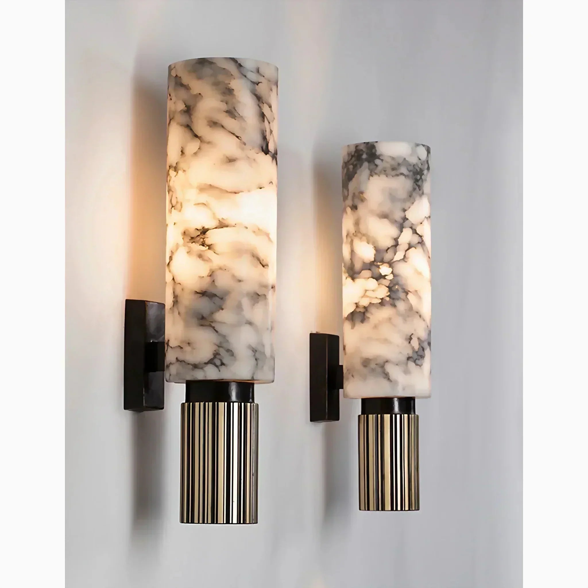 Marmeren Marble Wall Light For Living Rooms Luxurious Natural Stone Glow | Lersk