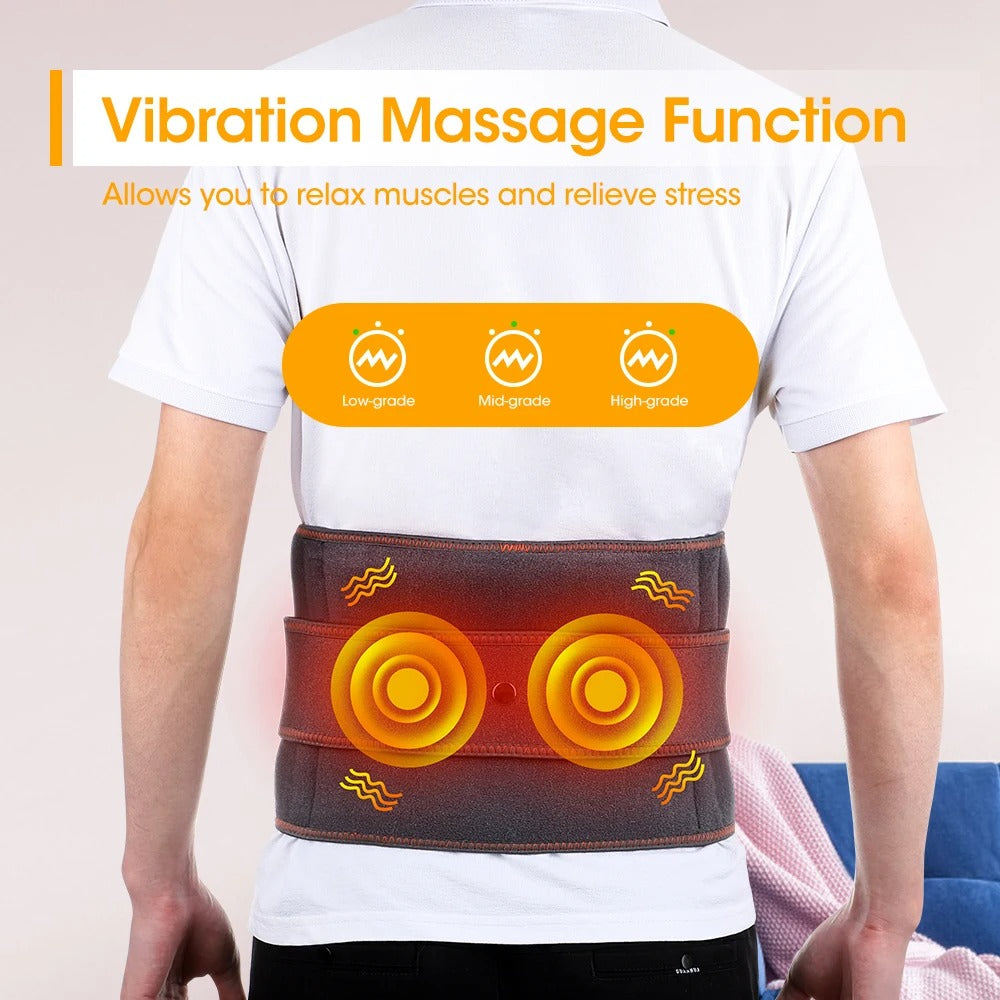Cintura Massaggiante per la Vita con Riscaldamento per il Sollievo dal Dolore alla Schiena | Lersk