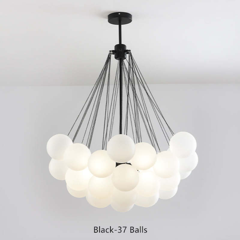 Lumisora Glas- und Metall-Pendelleuchte für Wohnzimmer | Lersk