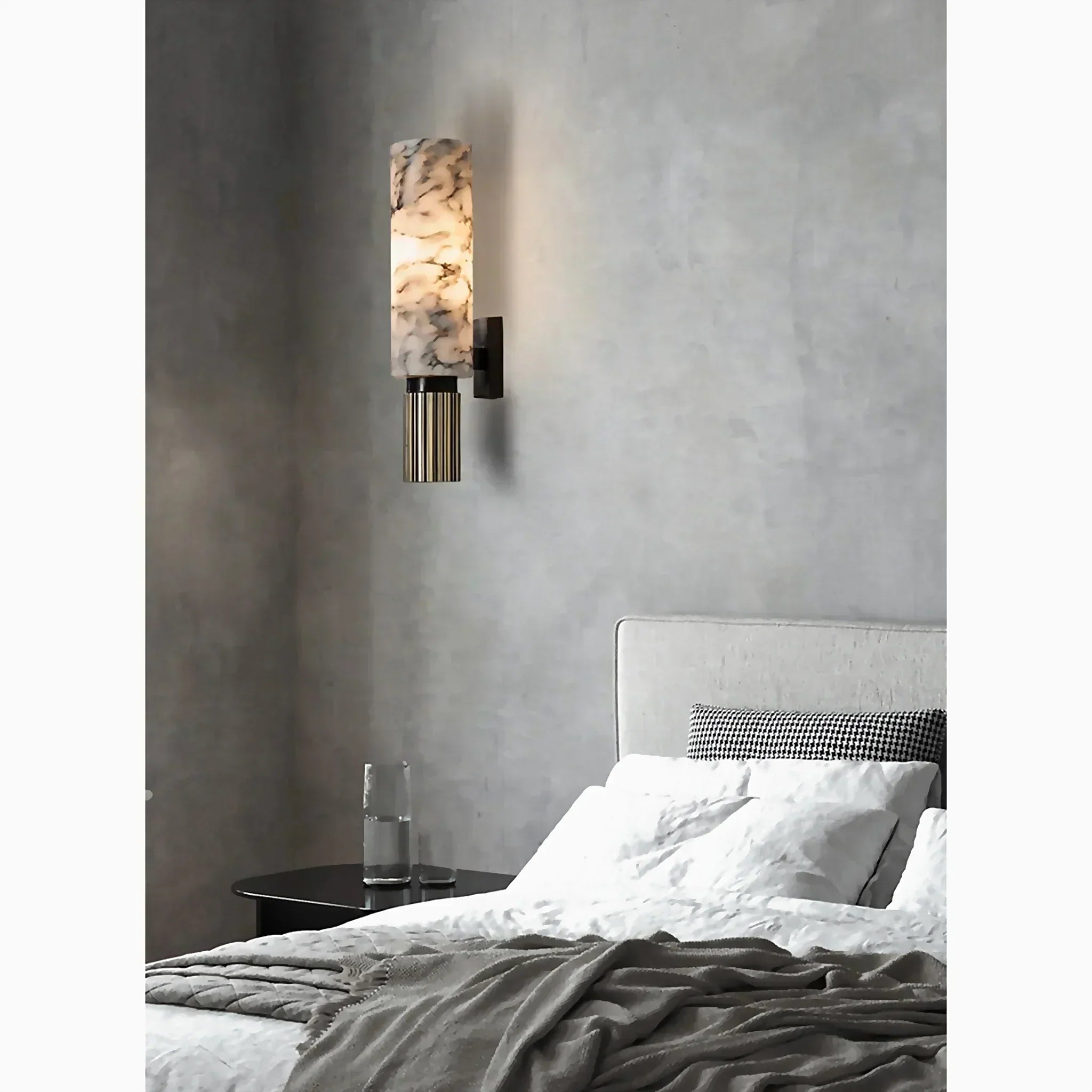 Vellaro Marble Wall Lamp | Luxurious Stone Fixture Elite | Lersk