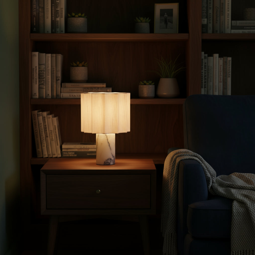 Modern Marble Table Lamp For Elegant Decorative Lighting | Lersk