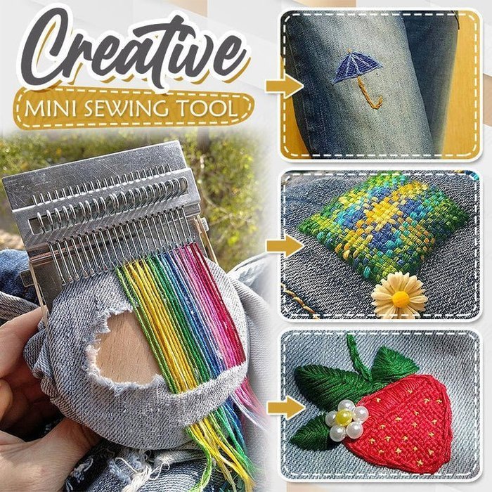 Essential Darning Weaving Loom Kit For Household Sewing And Delicate Repairs Everyday | Lersk