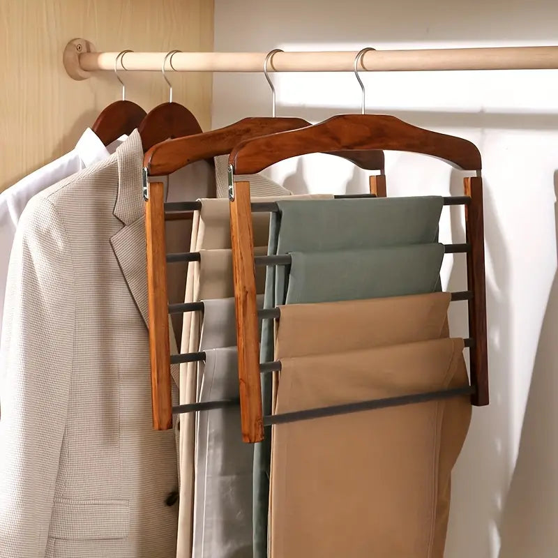 Sylvar Wood & Metal Multi-Bar Closet Hanger for Wardrobe | Lersk