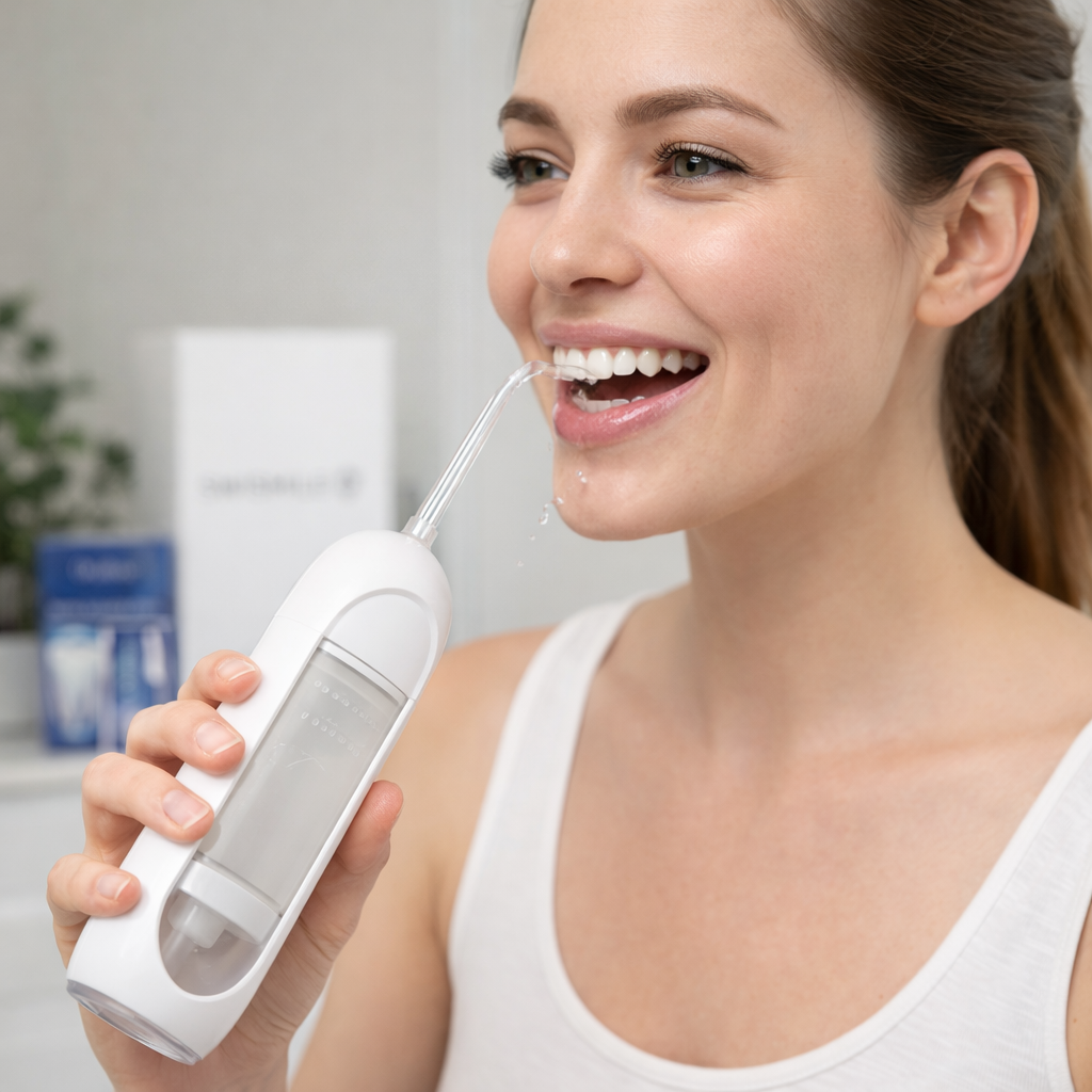 Portable Dental Flosser & Professional Whitening Kit
