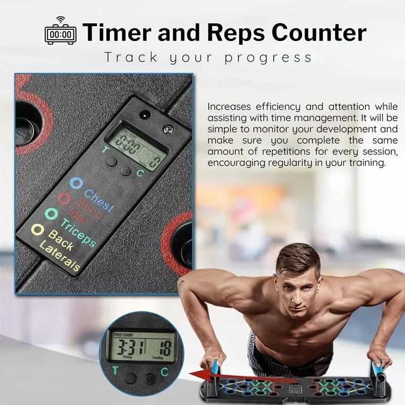 Push-up deska 30 v 1 digitální cvičení celého těla pro domácí fitness nadšence | Lersk