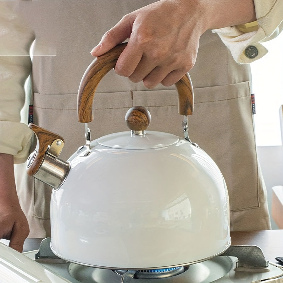 AuricKettle 3L Fløjtekedel med træhåndtag | Lersk