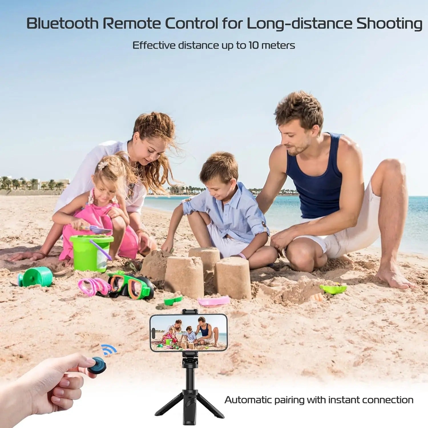 LumaFlex Bluetooth Selfie Stick With 360° Rotating Holder | Lersk