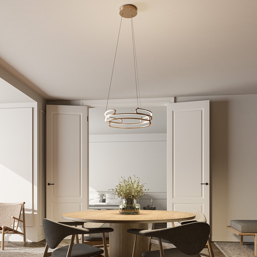 Průmyslová závěsná lampa Quorra Steel LED osvětlení série | Lersk