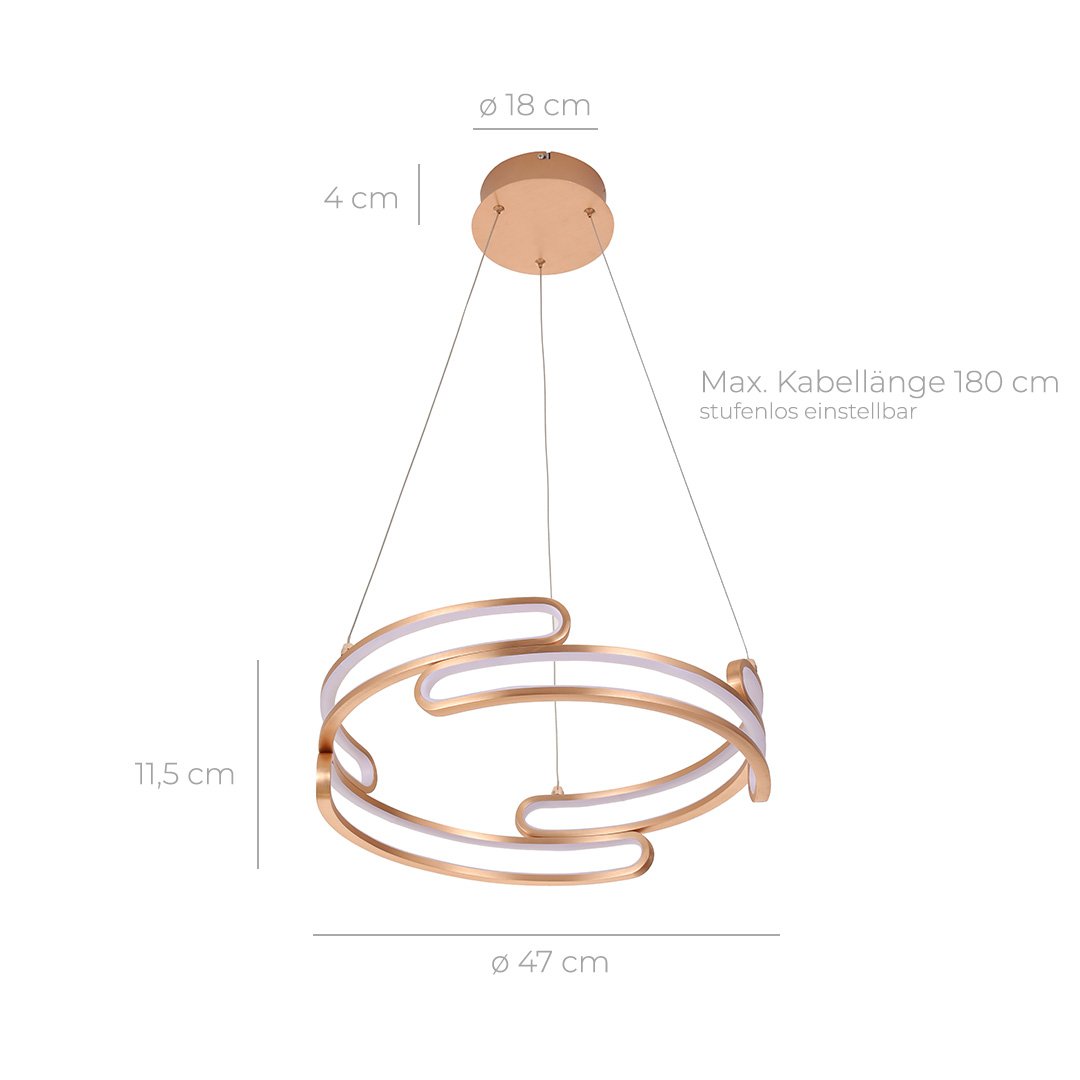 Průmyslová závěsná lampa Quorra Steel LED osvětlení série | Lersk
