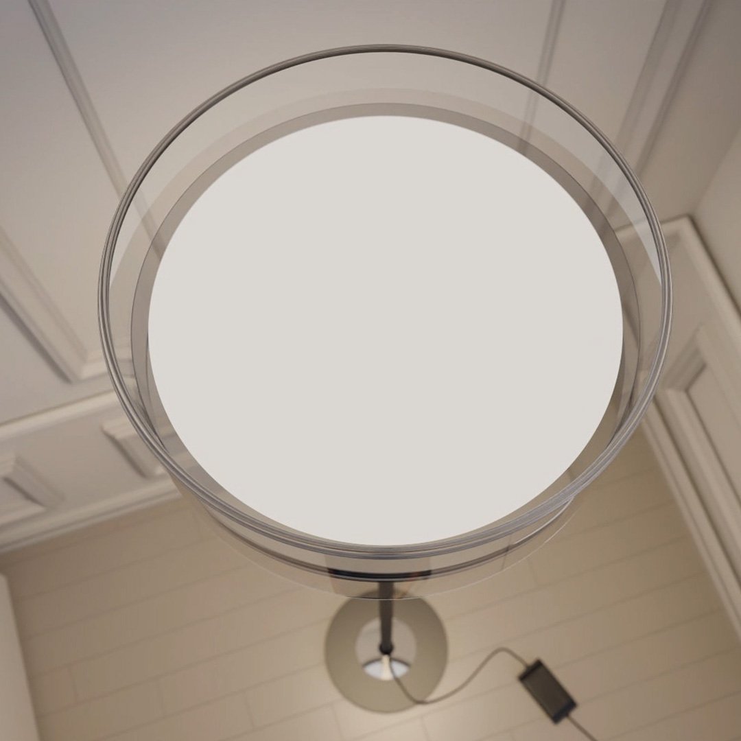 Lampada da parete AureaLume | Illuminazione contemporanea in vetro e metallo | Lersk