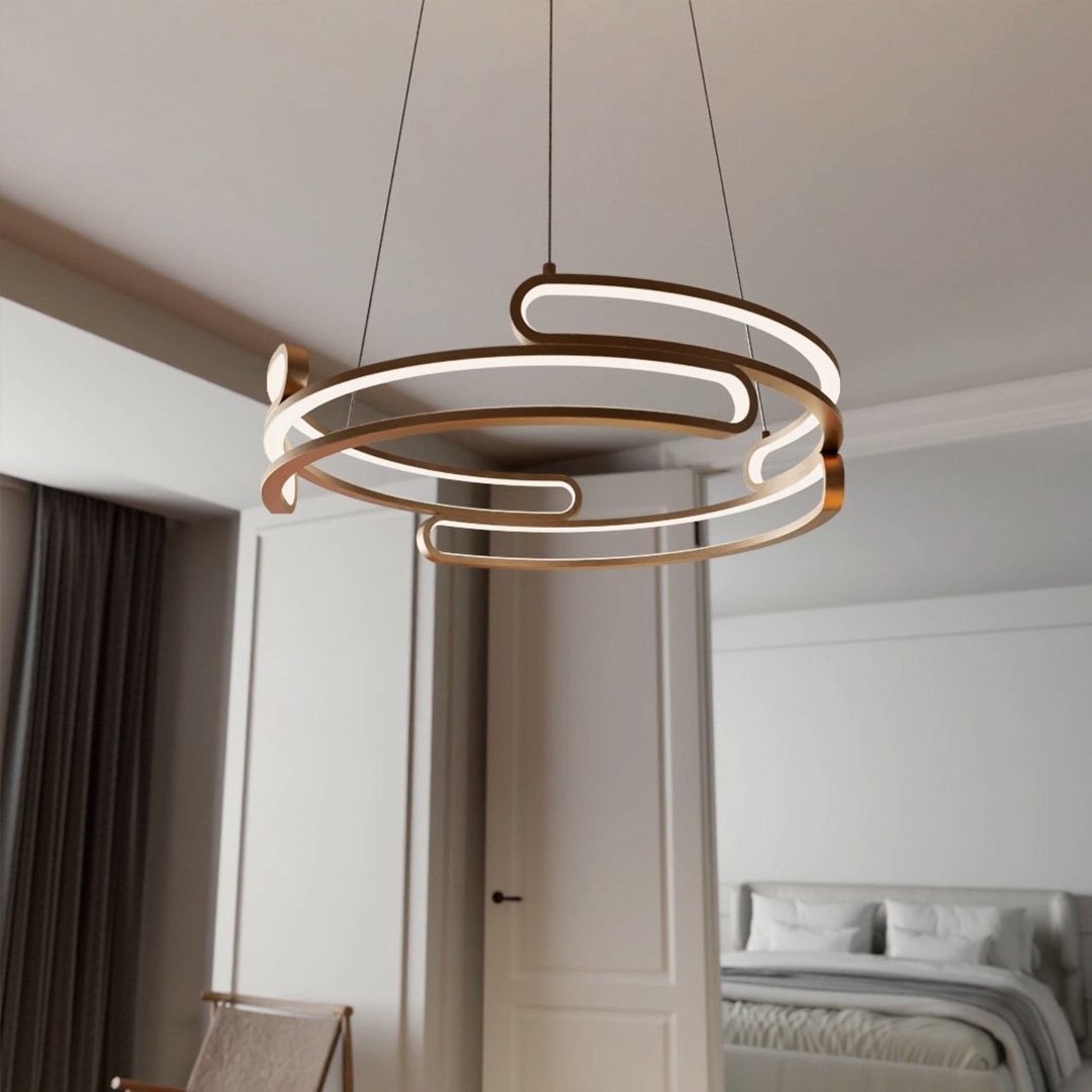 Průmyslová závěsná lampa Quorra Steel LED osvětlení série | Lersk