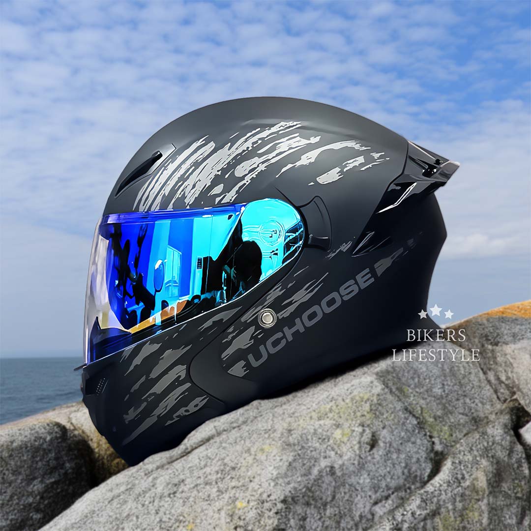 Casco FlipGuard con Doppia Lente per Piloti Omologato DOT | Lersk