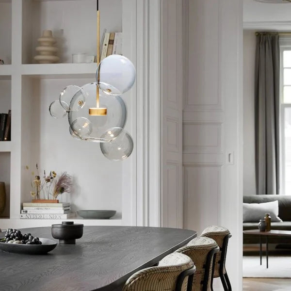 Bolle Pendel Lampe Kugleformet Moderne Design Til Moderne Hjem Varm Glød | Lersk