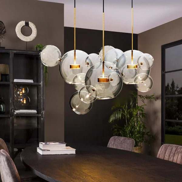 Bolle Pendel Lampe Kugleformet Moderne Design Til Moderne Hjem Varm Glød | Lersk