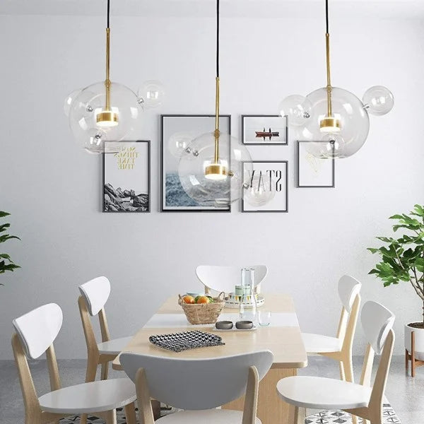 Bolle Pendel Lampe Kugleformet Moderne Design Til Moderne Hjem Varm Glød | Lersk