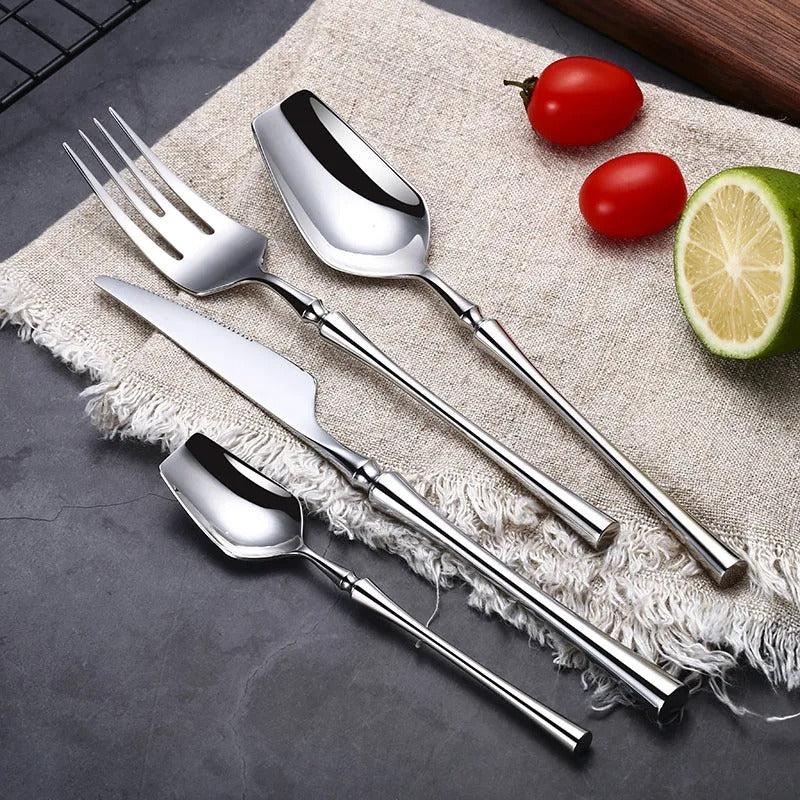 Marina Silver Cutlery Set in 18/10 Stainless Steel | Lersk